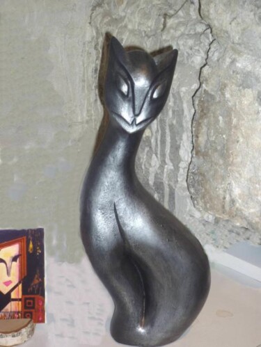 Skulptur mit dem Titel "CHARLY AU PARADIS…" von Sonia Mandel, Original-Kunstwerk, Giesserei