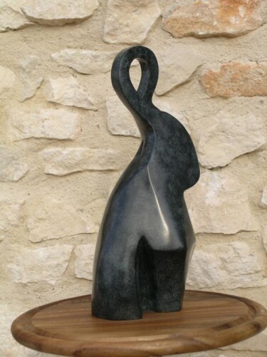 Sculpture titled "CLEF DE VIE  Bronze…" by Sonia Mandel, Original Artwork, Metals