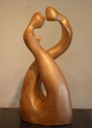 Sculptuur getiteld "TANGO-SEDUCTION  Te…" door Sonia Mandel, Origineel Kunstwerk, Terra cotta