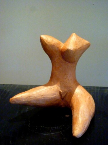 Skulptur mit dem Titel "BIMBO  Terre cuite…" von Sonia Mandel, Original-Kunstwerk, Terra cotta
