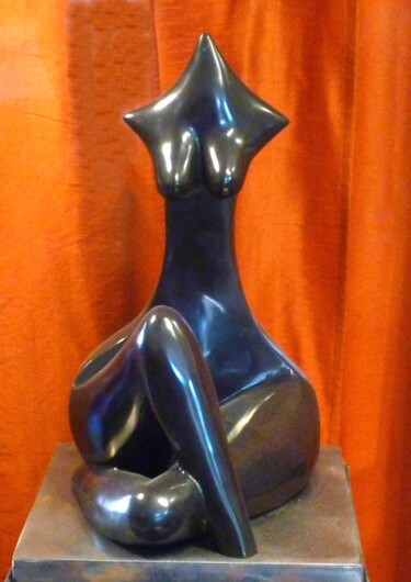 Sculpture titled "ORLENA Bronze 1/8" by Sonia Mandel, Original Artwork, Metals