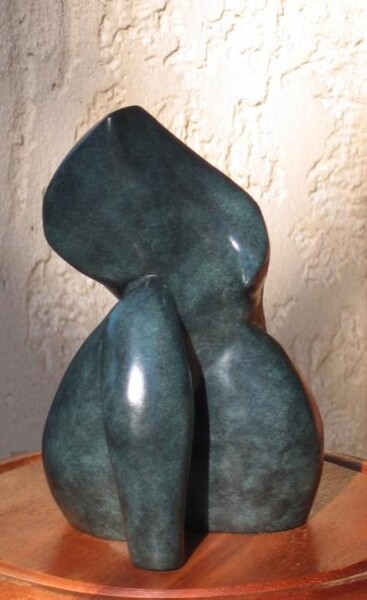 Skulptur mit dem Titel "FLAMME  Bronze 1/8" von Sonia Mandel, Original-Kunstwerk, Metalle