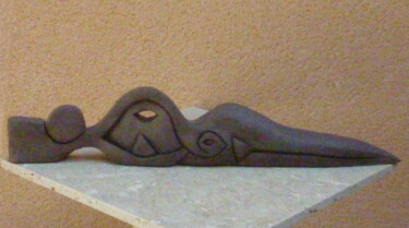 Sculptuur getiteld "ZENITUDE Terre cuite" door Sonia Mandel, Origineel Kunstwerk, Terra cotta