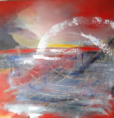 Painting titled "Abstrait" by S.Metge, Original Artwork
