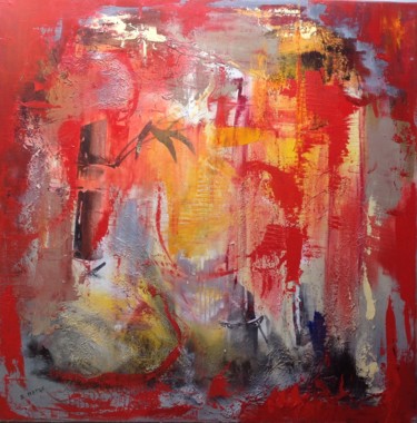 Painting titled "Abstrait" by S.Metge, Original Artwork