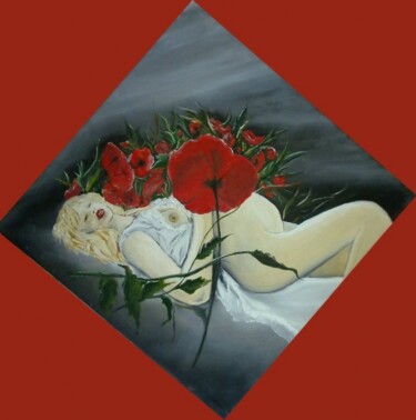 Pittura intitolato "maternita" da Sonia Mutti, Opera d'arte originale, Olio