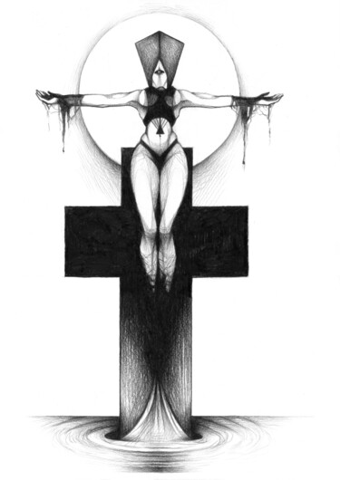 Disegno intitolato "Resurrection" da Sonia O-Hido, Opera d'arte originale, Matita