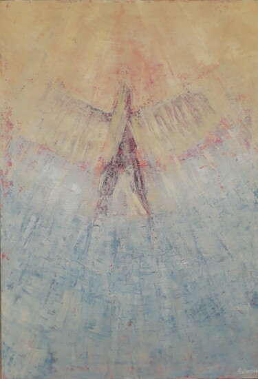 Peinture intitulée "Il volo di Icaro" par Sonia Orsini, Œuvre d'art originale, Acrylique Monté sur Châssis en bois