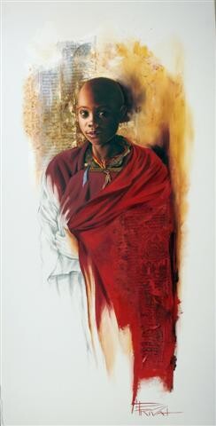 Painting titled "Un instant d'éterni…" by Sonia Privat, Original Artwork, Oil