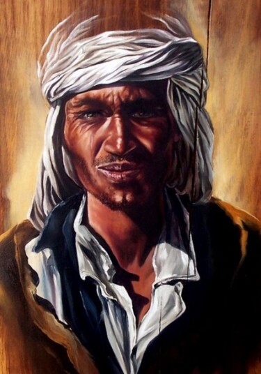 Peinture intitulée "Touareg 25 (reprodu…" par Sonia Privat, Œuvre d'art originale