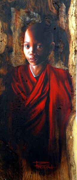 Painting titled "Tibet 09" by Sonia Privat, Original Artwork