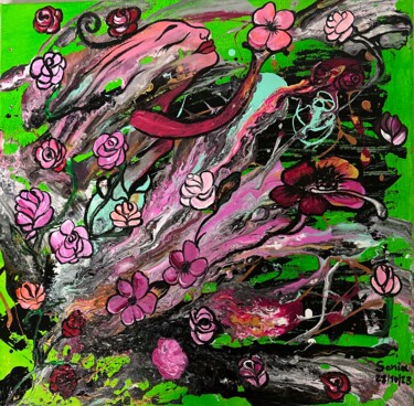 Pintura titulada "La Masa" por Sonia Weber (Sonia la Cubana), Obra de arte original, Acrílico Montado en Bastidor de camilla…