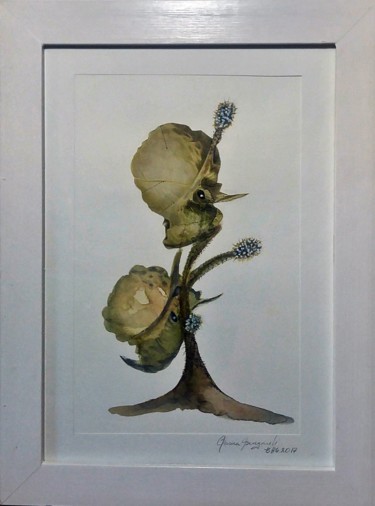Pintura intitulada ""Cactácea Mandibula…" por Sonia Burgareli, Obras de arte originais