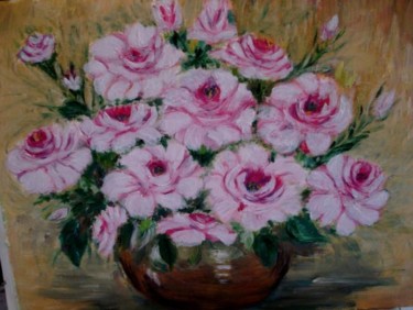 Peinture intitulée "BOUQUET DE ROSES" par Sonia Caruso, Œuvre d'art originale