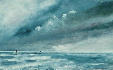 Peinture intitulée "La mer" par Sonia Goutte, Œuvre d'art originale