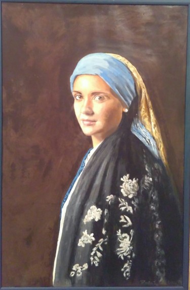 Pittura intitolato "Hija" da Pino, Opera d'arte originale, Olio