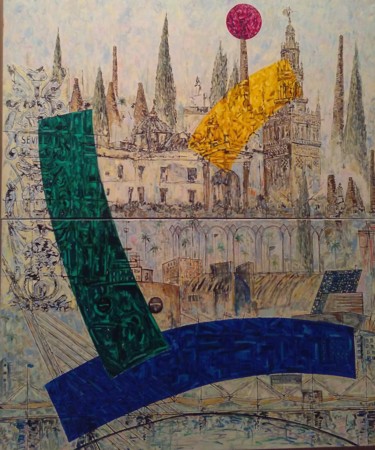 Pittura intitolato "Sevilla original" da Pino, Opera d'arte originale, Olio