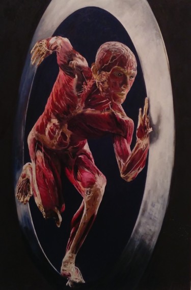 Painting titled "Anatomía" by Pino, Original Artwork, Oil