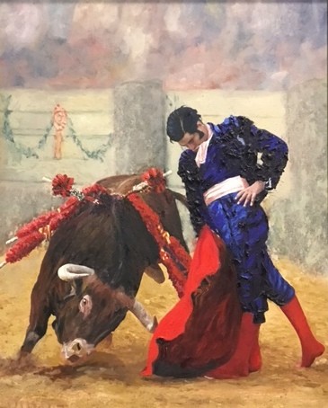 Pintura titulada "Torero" por Pino, Obra de arte original, Oleo