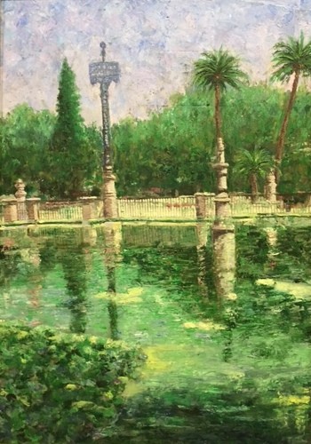 Pintura titulada "Parque Maria Luisa" por Pino, Obra de arte original, Oleo