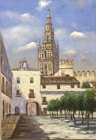 Pittura intitolato "Giralda" da Pino, Opera d'arte originale, Olio