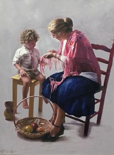 Pintura titulada "Infancia" por Pino, Obra de arte original, Oleo