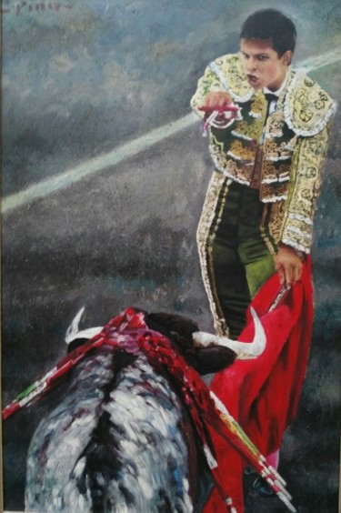 Pittura intitolato "El Juli" da Pino, Opera d'arte originale, Olio
