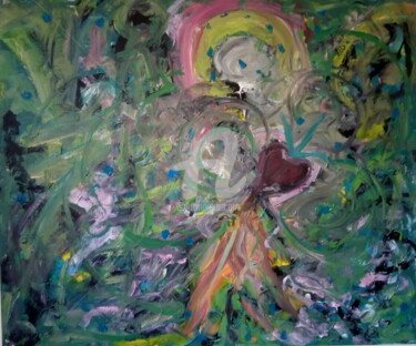 Картина под названием ""Divine" Mother" - Sónia Marcos, Подлинное произведение искусства, Акрил