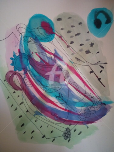 Peinture intitulée "Censured" par Sónia Marcos, Œuvre d'art originale, Aquarelle