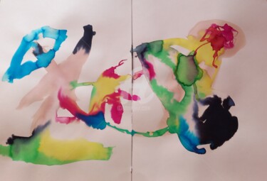 Painting titled "They Rip Out My Son…" by Sónia Marcos, Original Artwork, Watercolor