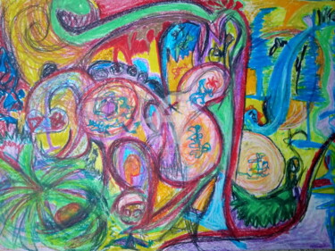 Рисунок под названием "Macacada ( Não sei…" - Sónia Marcos, Подлинное произведение искусства, Пастель