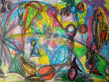 Desenho intitulada "Infância Roubada" por Sónia Marcos, Obras de arte originais, Pastel