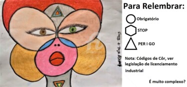 Zeichnungen mit dem Titel "Monkey Mind + Prions" von Sónia Marcos, Original-Kunstwerk, Pastell