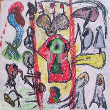 Desenho intitulada "O Reino Das Sibilas" por Sónia Marcos, Obras de arte originais, Pastel