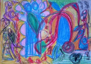 Desenho intitulada "A Salvação do Mundo…" por Sónia Marcos, Obras de arte originais, Pastel