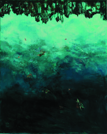 Pintura titulada "Feuilles morte" por Sonja Britz, Obra de arte original, Oleo