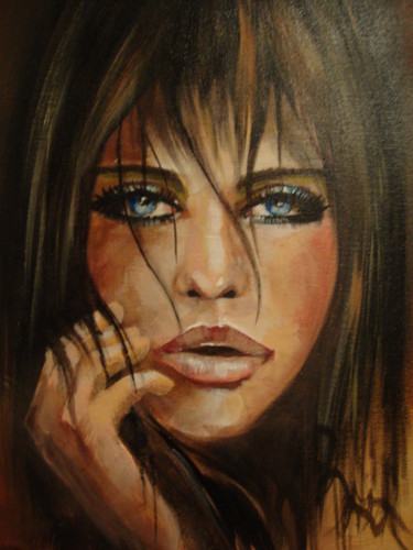 Painting titled "BELLA" by Sonja Brzak, Original Artwork, Acrylic