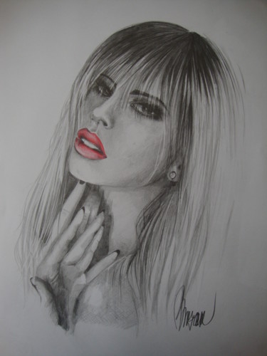 Drawing titled "ZARA" by Sonja Brzak, Original Artwork, Pencil