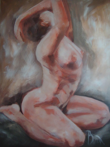 Peinture intitulée "NUDE" par Sonja Brzak, Œuvre d'art originale, Acrylique