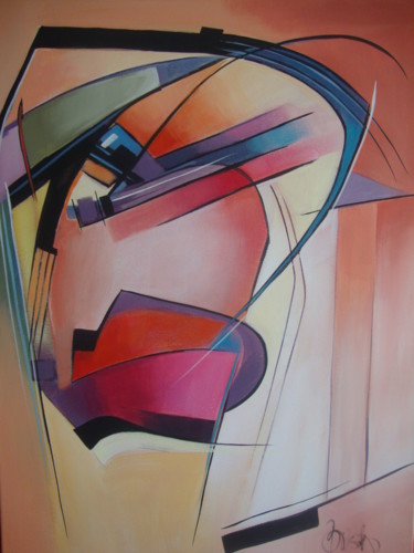 Malerei mit dem Titel "ENIGMA" von Sonja Brzak, Original-Kunstwerk, Acryl