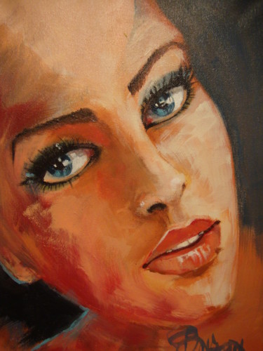 Painting titled "MARIA" by Sonja Brzak, Original Artwork, Acrylic