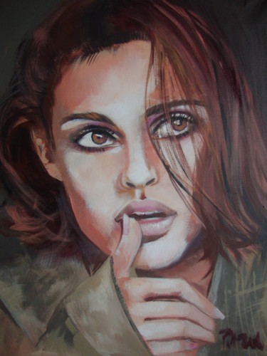 Painting titled "NATALIE" by Sonja Brzak, Original Artwork, Acrylic