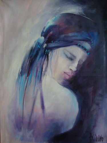 Pintura intitulada "MELANCHOLY" por Sonja Brzak, Obras de arte originais, Óleo