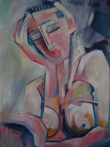 Картина под названием "DAYDREAM II" - Sonja Brzak, Подлинное произведение искусства, Масло