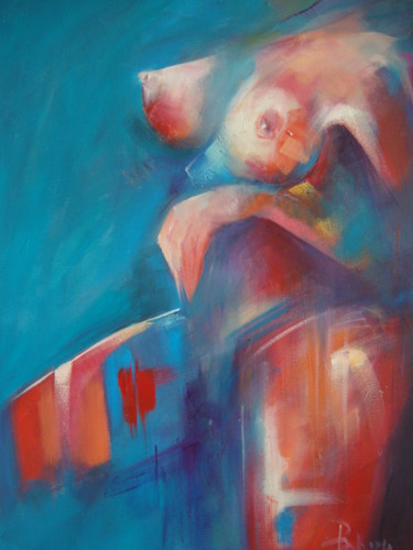 Malerei mit dem Titel "EXOTIC" von Sonja Brzak, Original-Kunstwerk, Öl