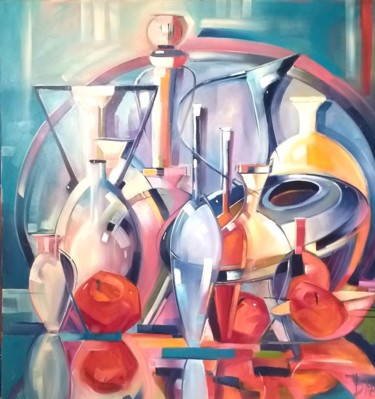 "THE MAGIC OF GLASS" başlıklı Tablo Sonja Brzak tarafından, Orijinal sanat, Petrol