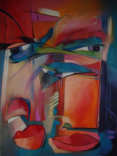 Painting titled "DILEMME" by Sonja Brzak, Original Artwork, Oil