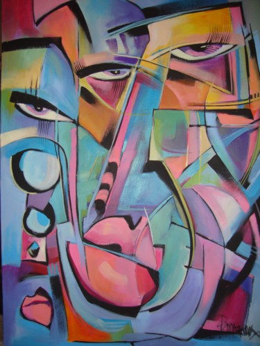 Painting titled "CASABLANCA II" by Sonja Brzak, Original Artwork, Oil