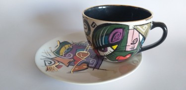 Design titled "HANA/ENIGMA cups&sa…" by Sonja Brzak, Original Artwork, Table art