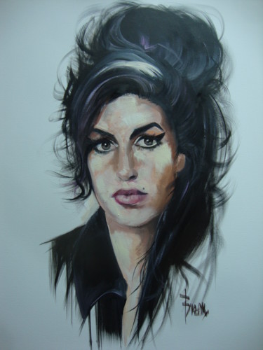 Painting titled "AMY II" by Sonja Brzak, Original Artwork, Oil